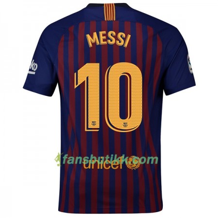 Fotballdrakt FC Barcelona Messi 10 Hjemmetrøye 2018-2019 Kortermet